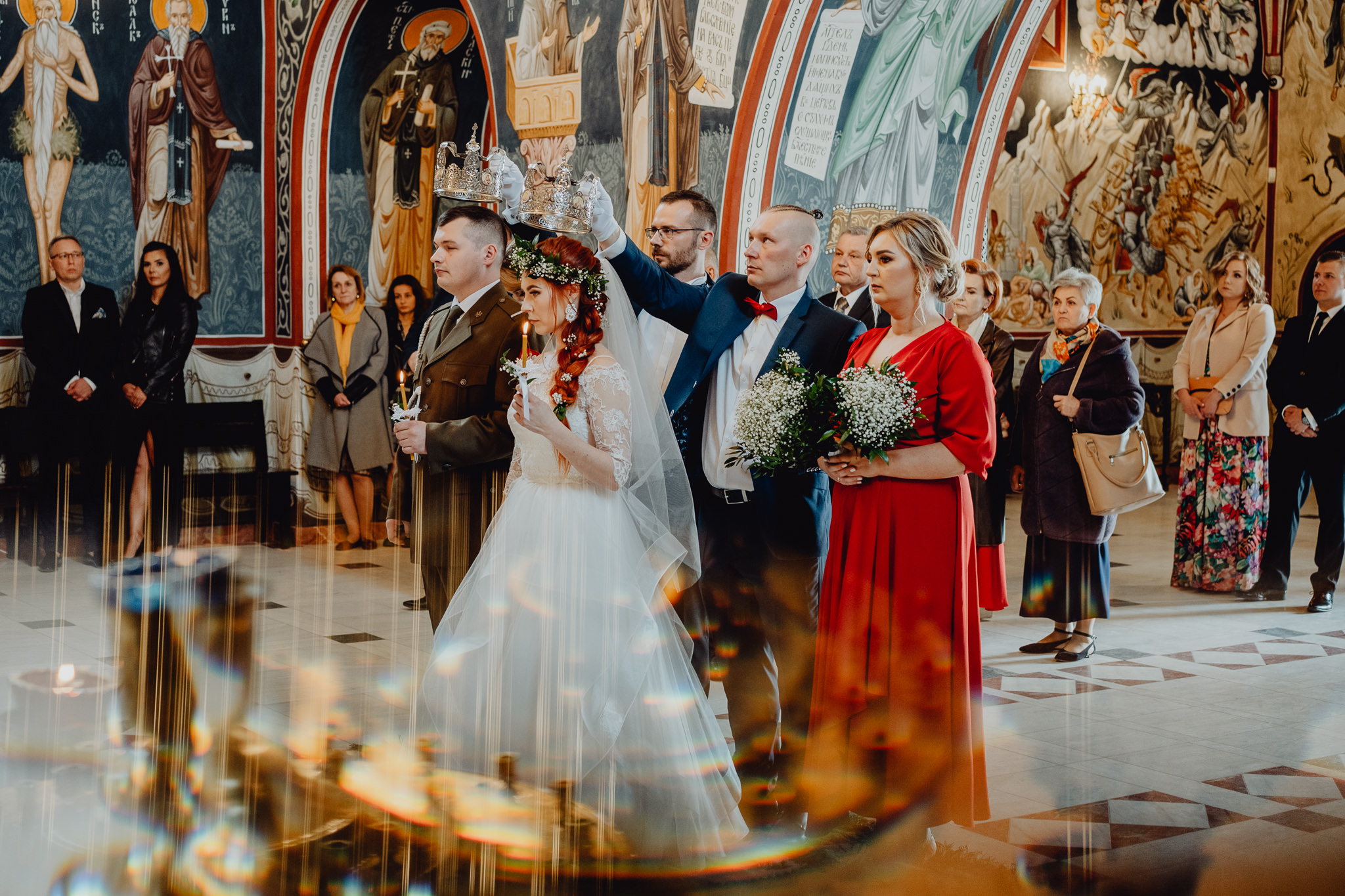 Ceremonia zaślubin w cerkwi w Supraślu
