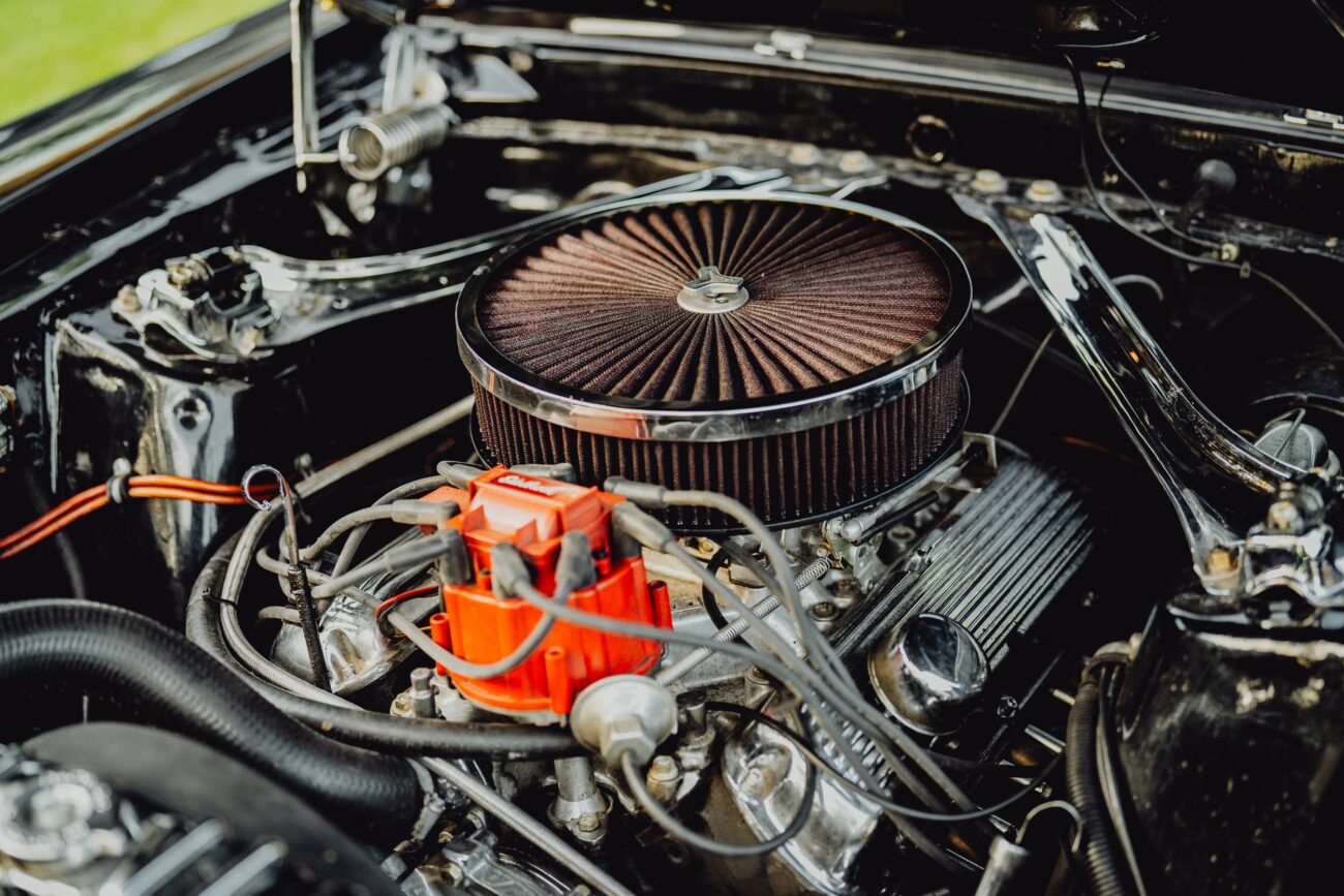 Wyczyszczony silnik Forda Mustanga - widac każdy szczegół !